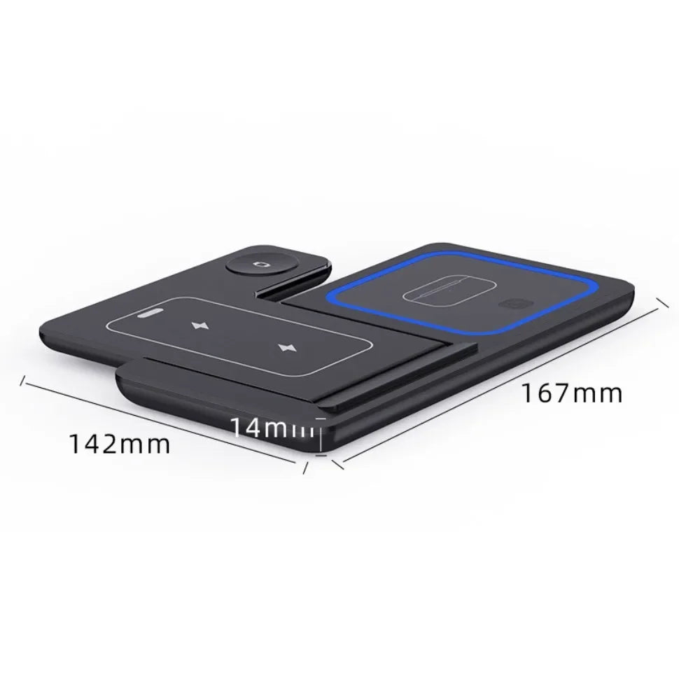 Foldable 3 in 1 Wireless Charging Station for Phone